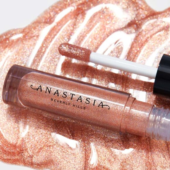 ANASTASIA BEVERLY HILLS Dazzling Non-Sticky Lip Gloss COLOR: AMBER SPARKLE**NEW! - Picture 2 of 5